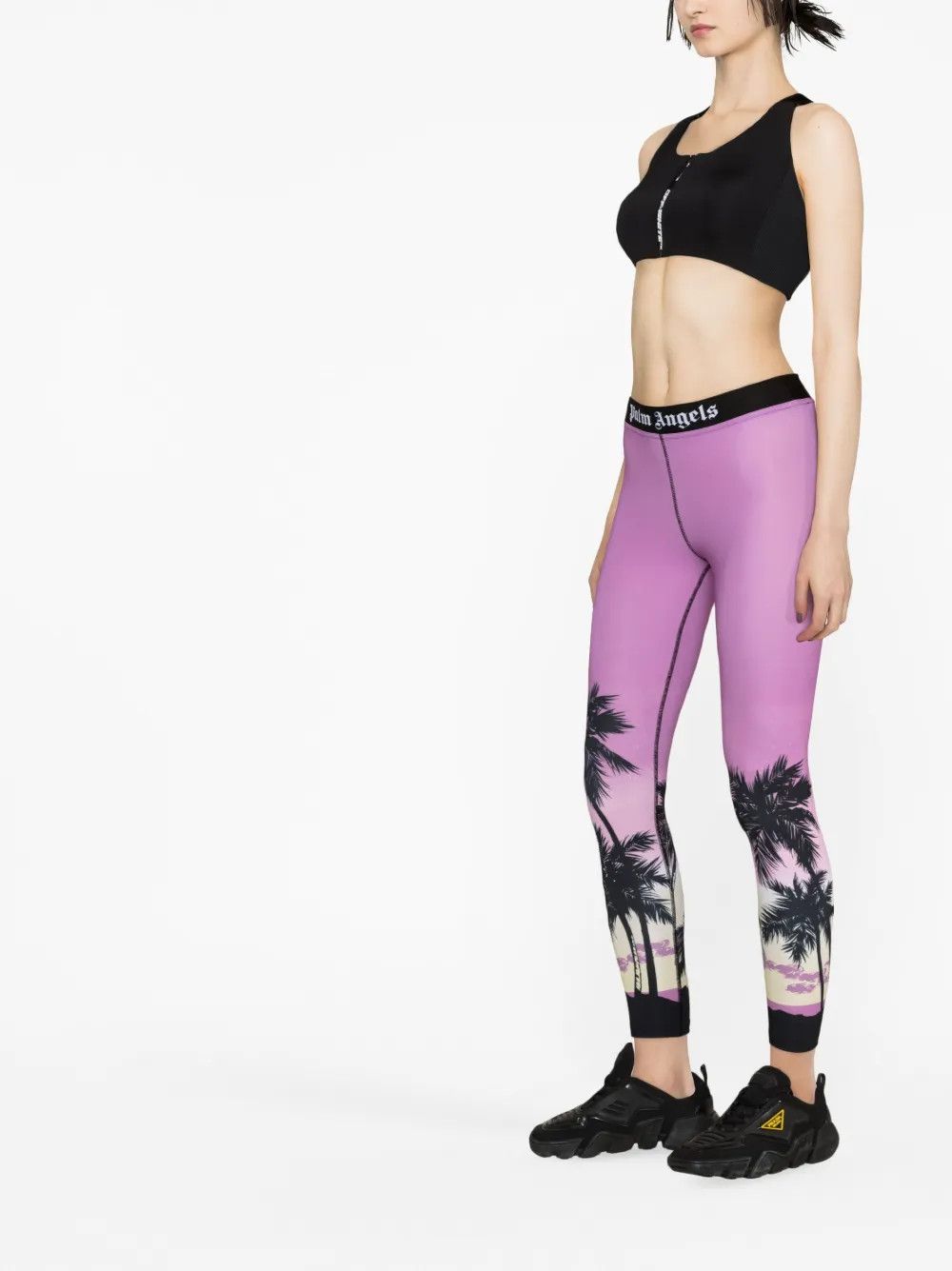 Off-White o1y1225 Logo Crop Top in Black Size XS / US 0-2 / IT 36-38 - 2 Thumbnail