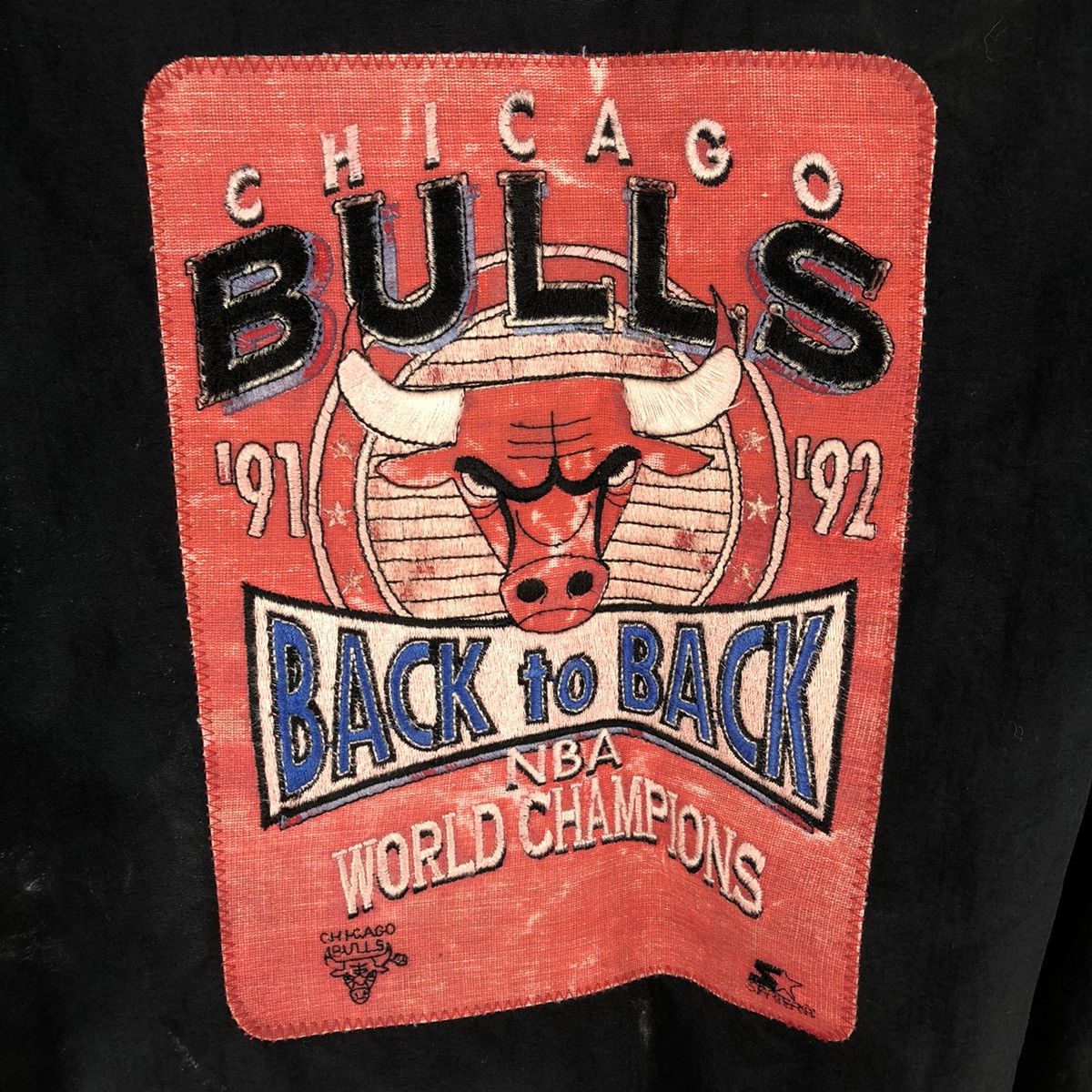 NBA × Starter × Vintage Vintage 90's Chicago Bulls NBA World Champions by Starter Size US XL / EU 56 / 4 - 10 Thumbnail