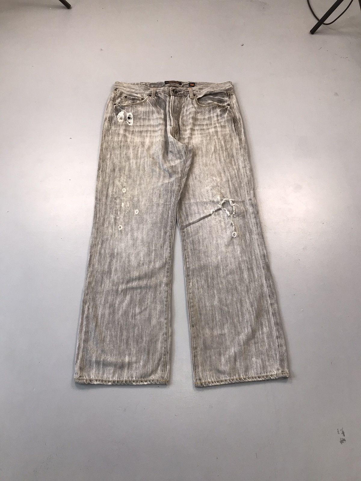 Ed Hardy Vintage ed hardy damaged denim Size US 36 / EU 52 - 1 Thumbnail