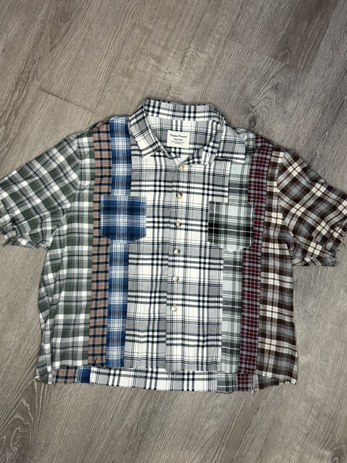 Other TIMELESS FOREVER TMLSSFRVR REWORKED CAMP COLLAR BUTTON UP Size US M / EU 48-50 / 2 - 1 Thumbnail