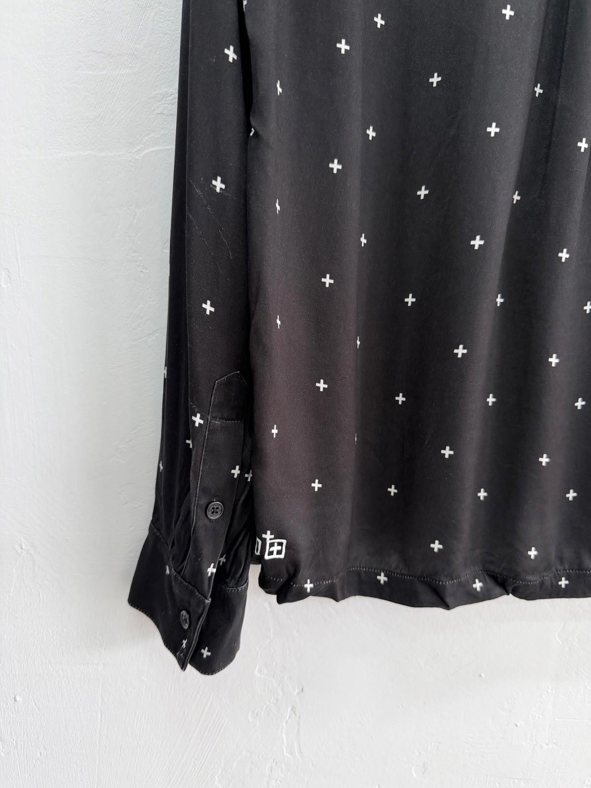 Ksubi new ksubi medium m long sleeve resort shirt cross black Size US M / EU 48-50 / 2 - 7 Thumbnail