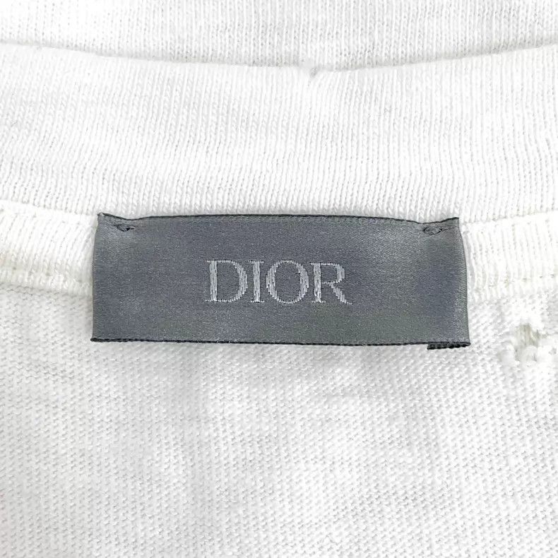 Dior Dior White hole design cotton round-neck short-sleeved T-s Size US M / EU 48-50 / 2 - 5 Thumbnail