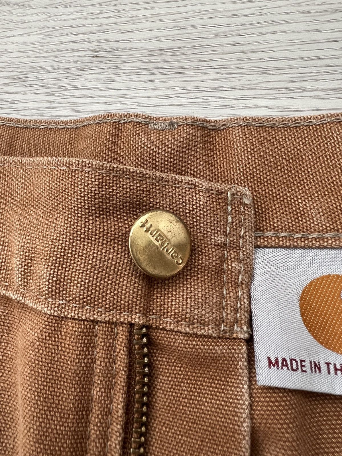 Carhartt Carhatt B01 VTG Brown Cargo Work Pants 32x30 Size US 32 / EU 48 - 4 Thumbnail