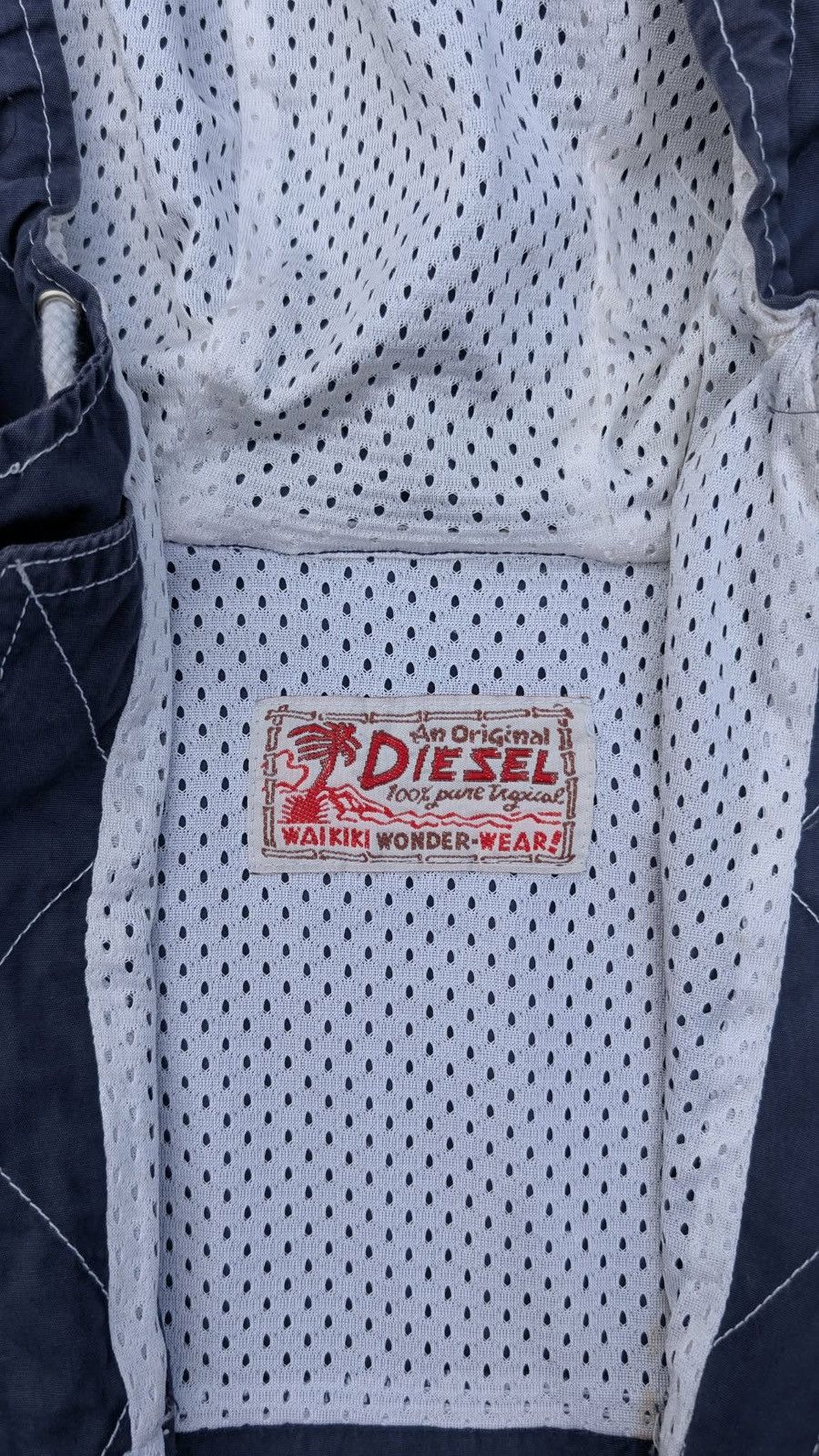 Diesel Vintage diesel jacket hoody windbreaker 90s zip up navy blue Size US L / EU 52-54 / 3 - 14 Thumbnail