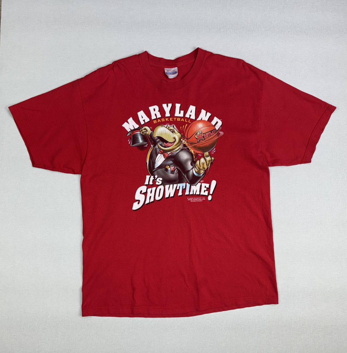 Vintage University Of Maryland Terrapins Basketball Shirt 2002 Hanes Size US XL / EU 56 / 4 - 1 Thumbnail
