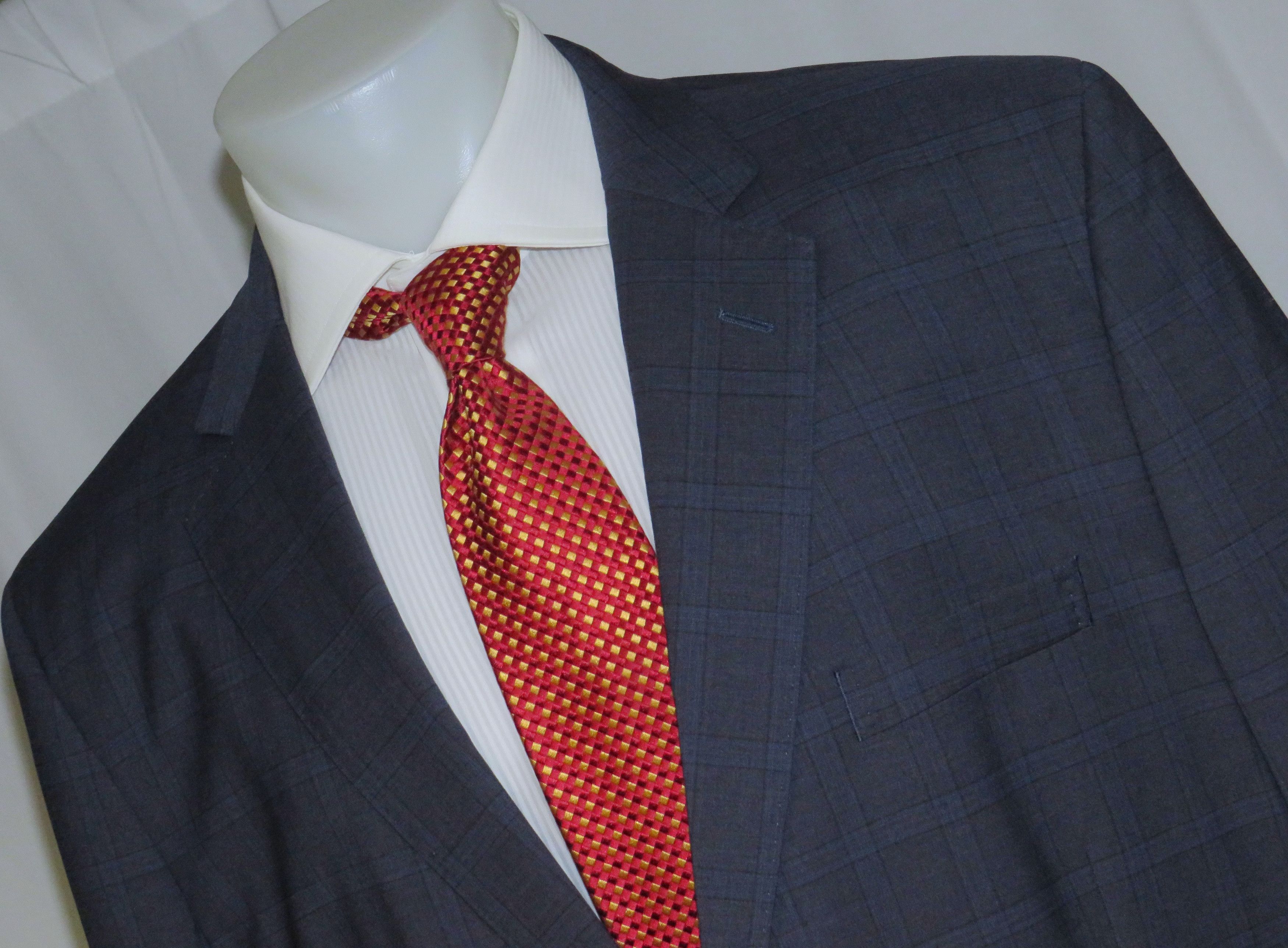 Brooks Brothers 1818 Traditional Reda Blue Plaid Two Button Suit 48R NWT Size 48R - 6 Thumbnail