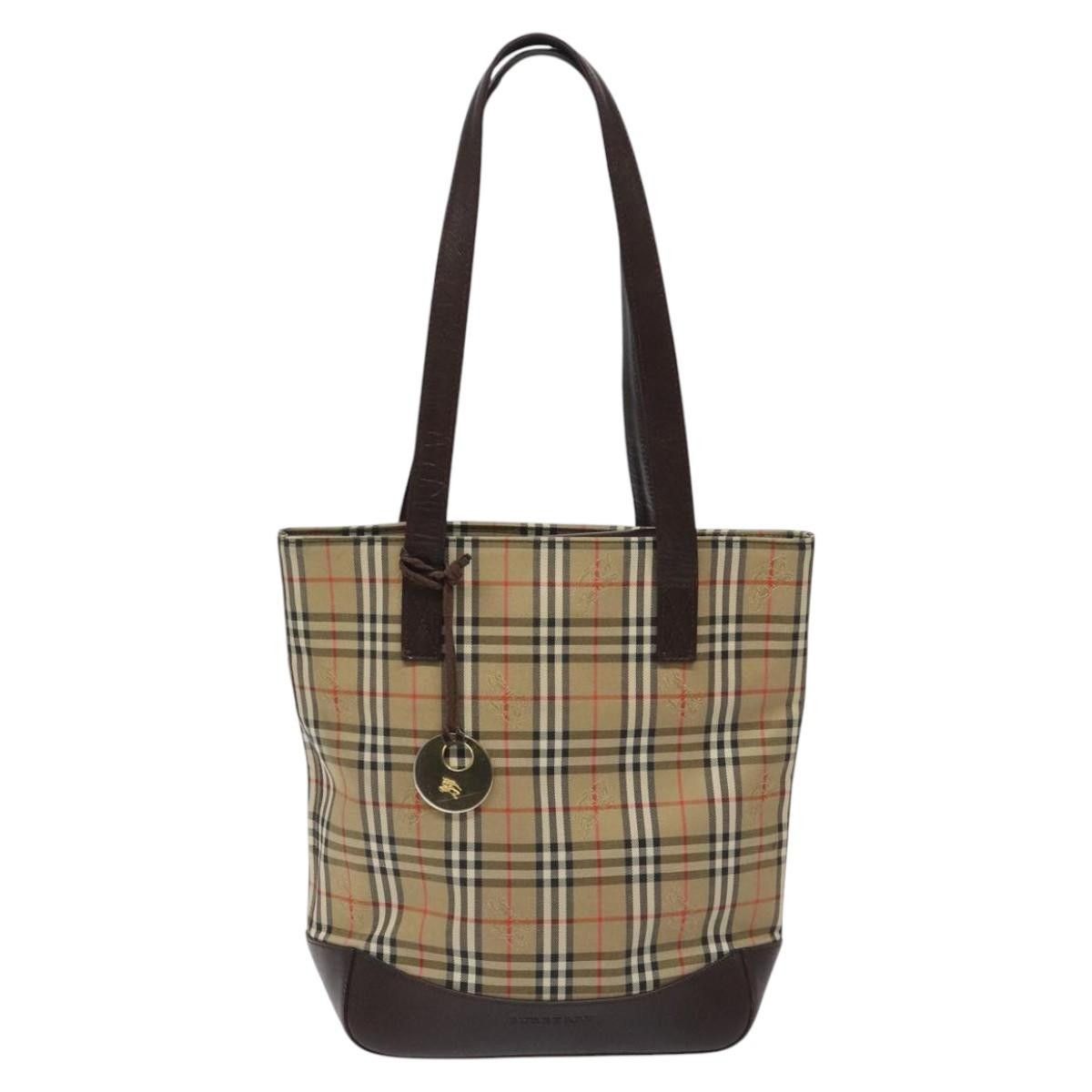 Burberry Burberry Nova Check Tote Canvas and Leather Size ONE SIZE - 1 Thumbnail