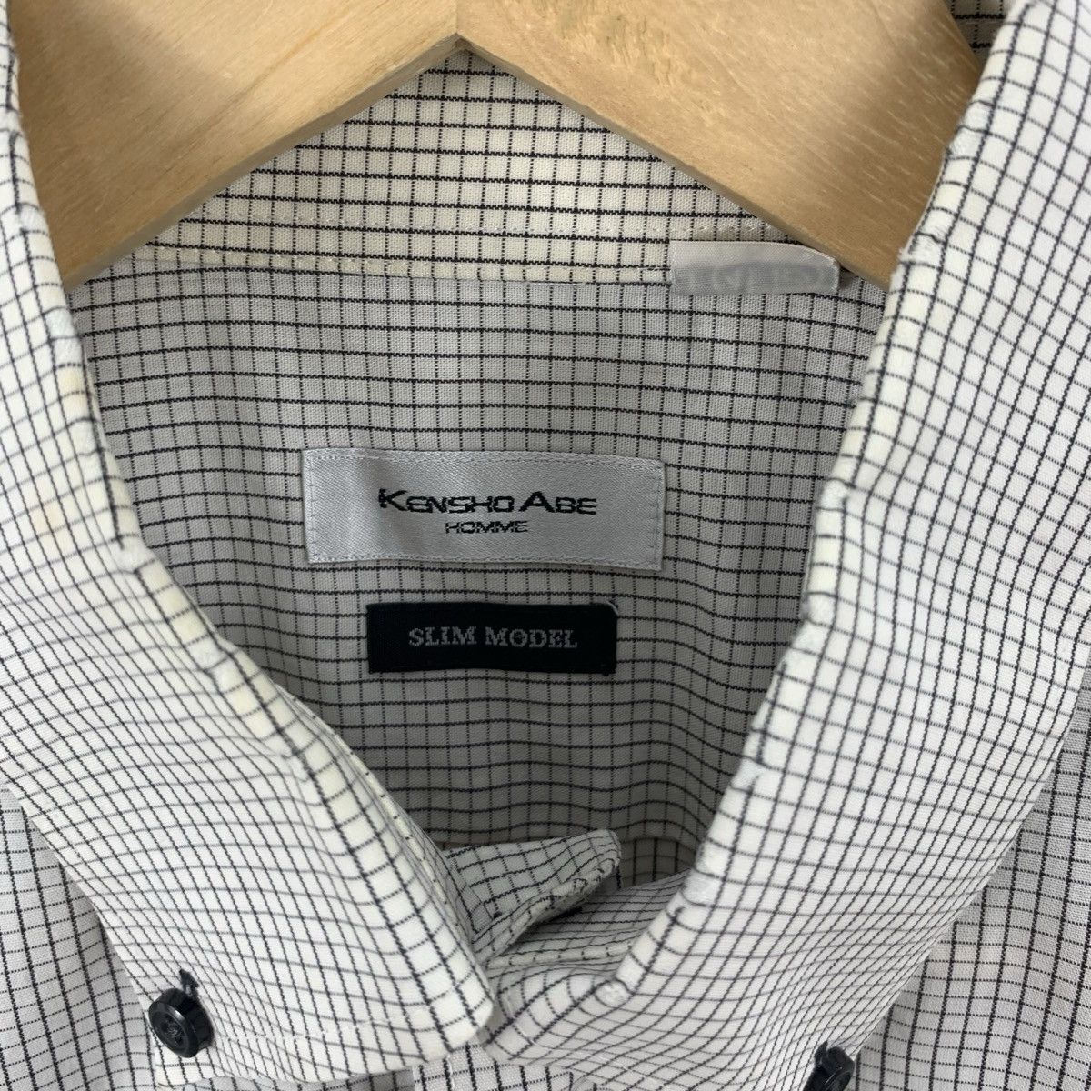 Vintage Vintage Minimal Micro Check Button Down Shirt Grid Pattern Size US L / EU 52-54 / 3 - 10 Thumbnail