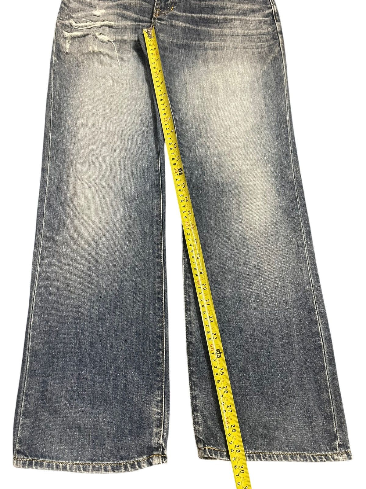 Gap Vintage Gap Blue Faded Wash Style Distressed Loose Jeans Size US 32 / EU 48 - 14 Thumbnail