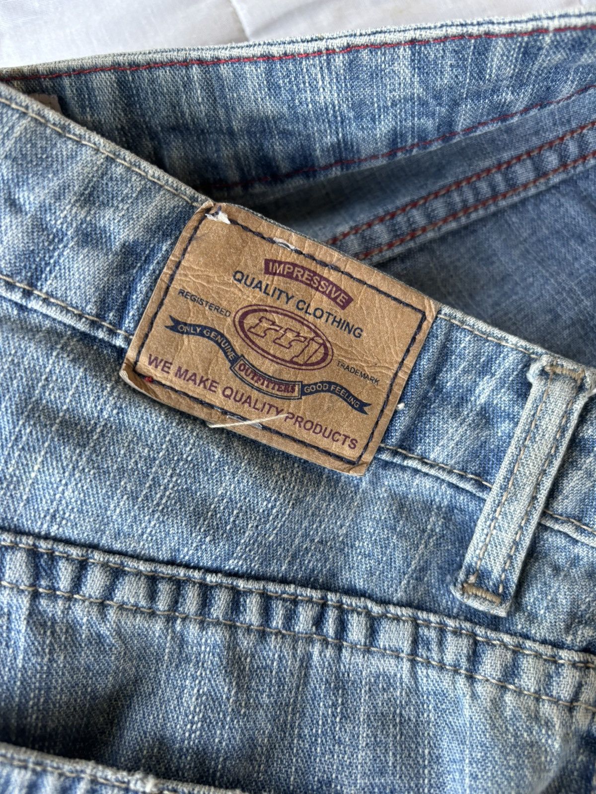 Japanese Brand VINTAGE FLARE JEANS DISTRESSED DENIM RRJ LOW RISE JEANS Size US 30 / EU 46 - 11 Thumbnail