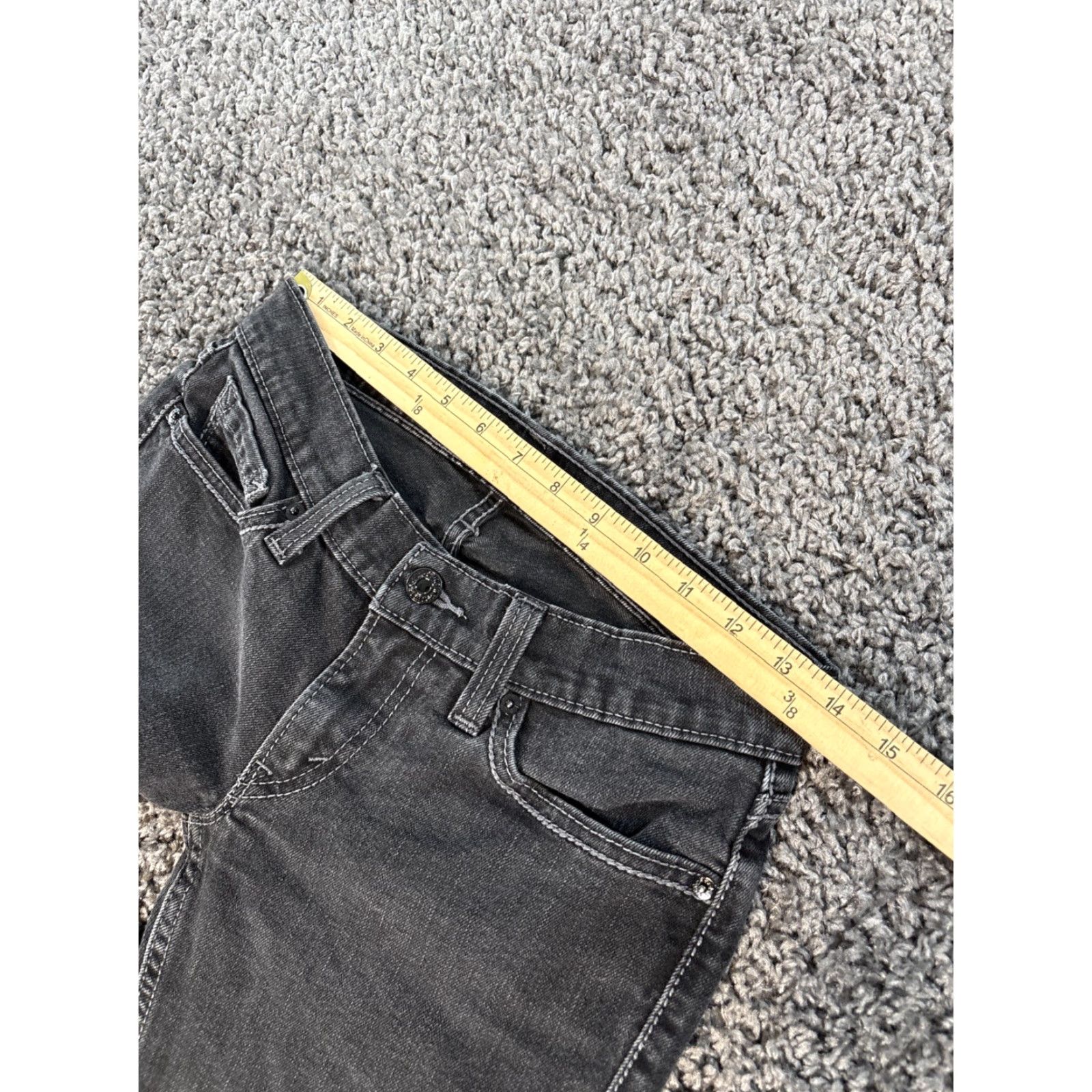 Levi's VINTAGE Levi's Jeans Bootcut Women 28x29 Blue - 524 Too Superlow Low Rise Denim Cotton Blend Regular Inseam 29 Dark Wash Comfort Stretch Size 28" / US 6 / IT 42 - 4 Thumbnail