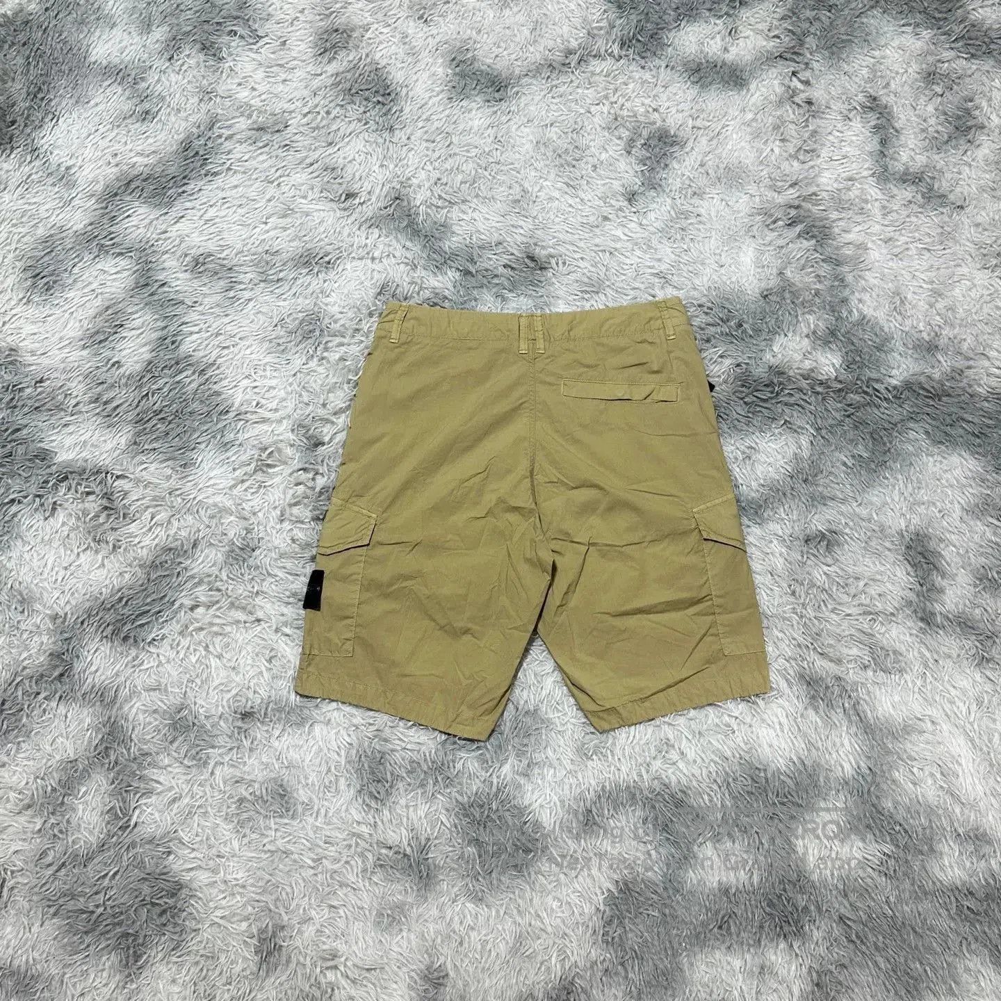 Stone Island khaki cargo shorts by stone island. Size US 31 - 2 Thumbnail