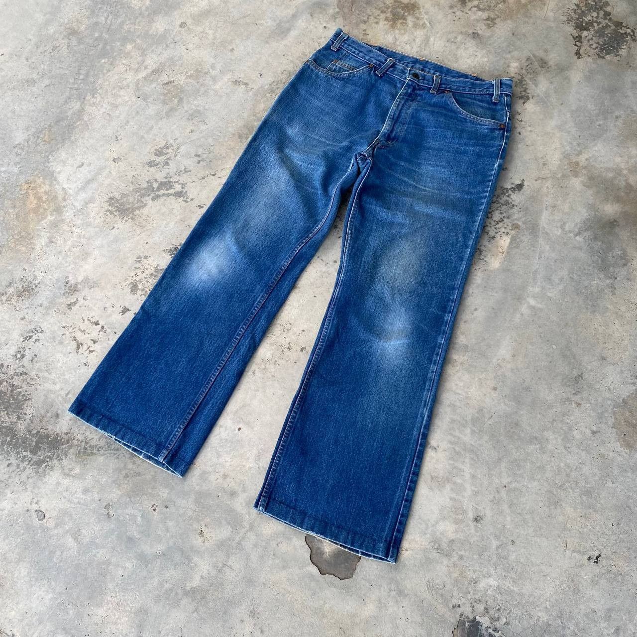 Levi's VINTAGE 70S LEVIS DENIM FLARED BUTTON 4 ZIPPER TALON W33X29 Size US 33 - 9 Thumbnail