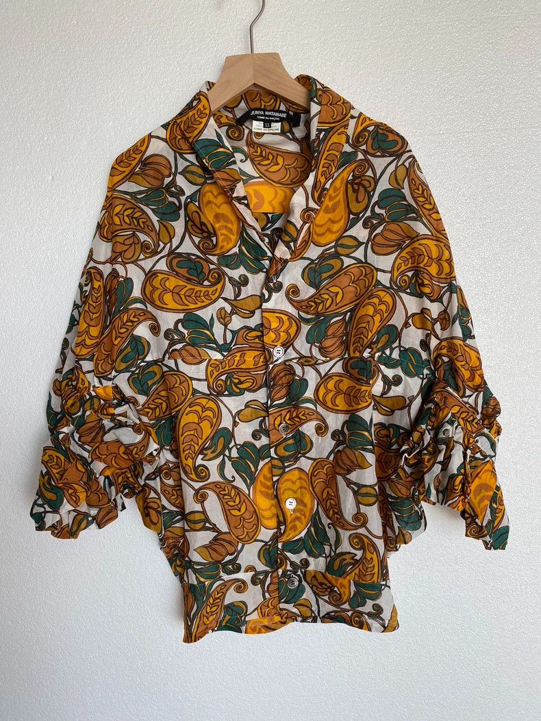 Junya Watanabe Junya Watanabe Floral Print Button-Up Top Size US XS / EU 42 / 0 - 1 Thumbnail