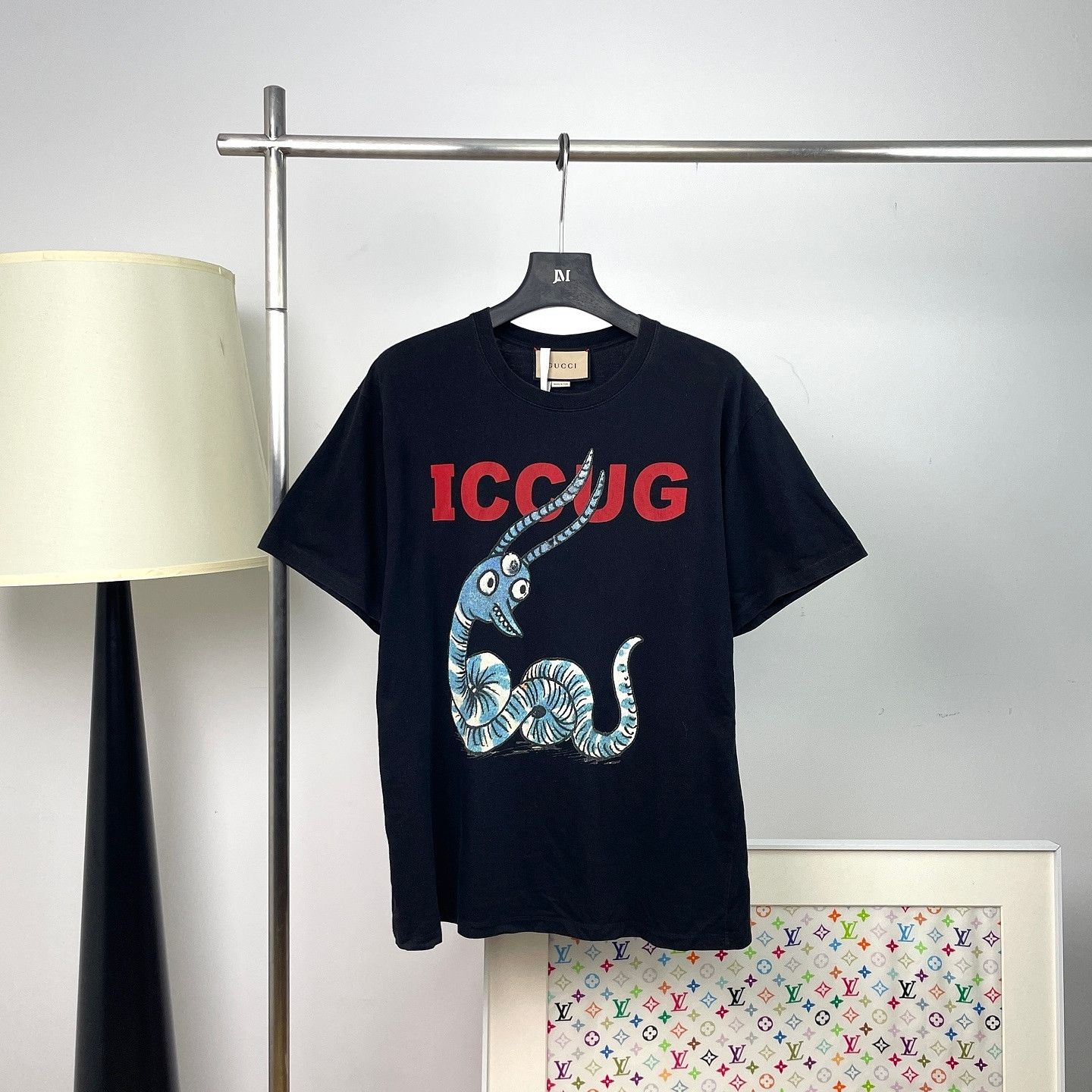Gucci Gucci ICCUG Graphic T-Shirt Size L Size US L / EU 52-54 / 3 - 1 Thumbnail