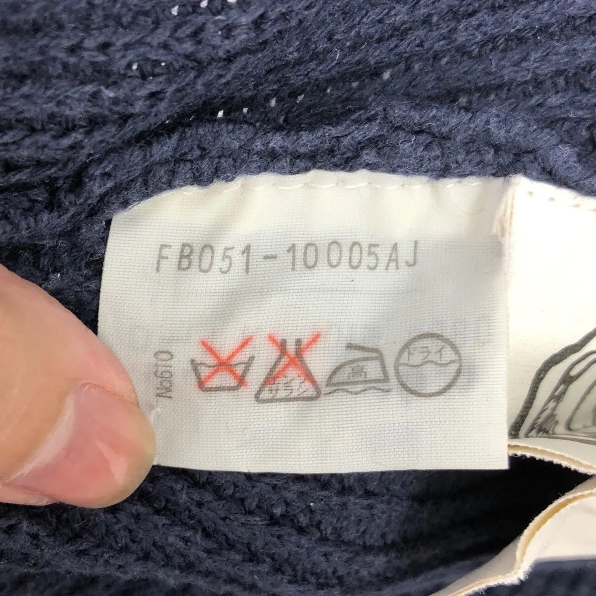 Vintage Vtg SPIRITUAL BOND Pure Nature Indigo Knitwear Sweater Size XXL / US 16-18 / IT 52-54 - 10 Thumbnail