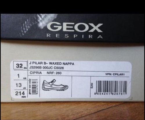Geox RRP $149 Geox Respira “Cipria” leather Girls Toddlers shoes Size US 8 / IT 38 - 3 Thumbnail