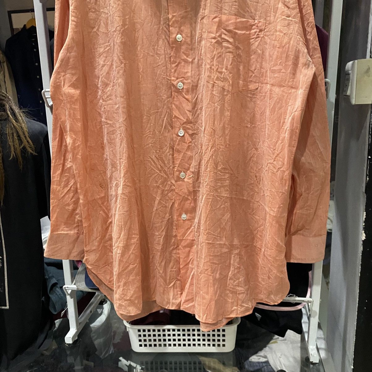 Christian Dior Monsieur × Vintage VINTAGE‼️Christian Dior Monsieur Full Spell Out Design Shirts Size US XL / EU 56 / 4 - 4 Thumbnail
