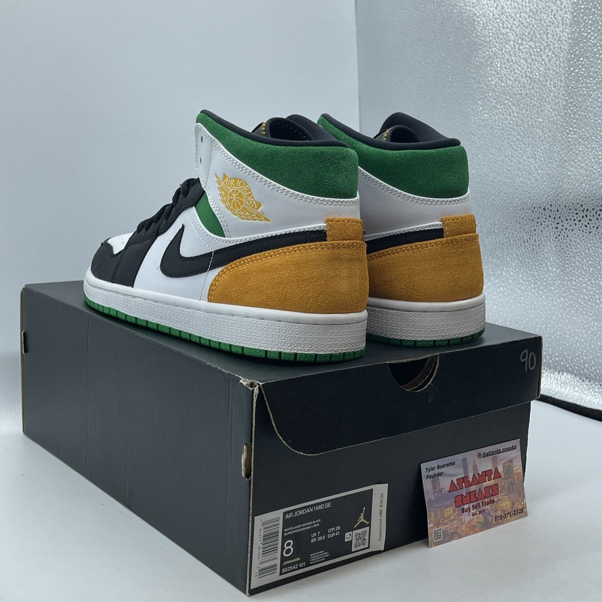 Nike Air Jordan 1 mid SE Oakland Size US 8 / EU 41 - 4 Thumbnail