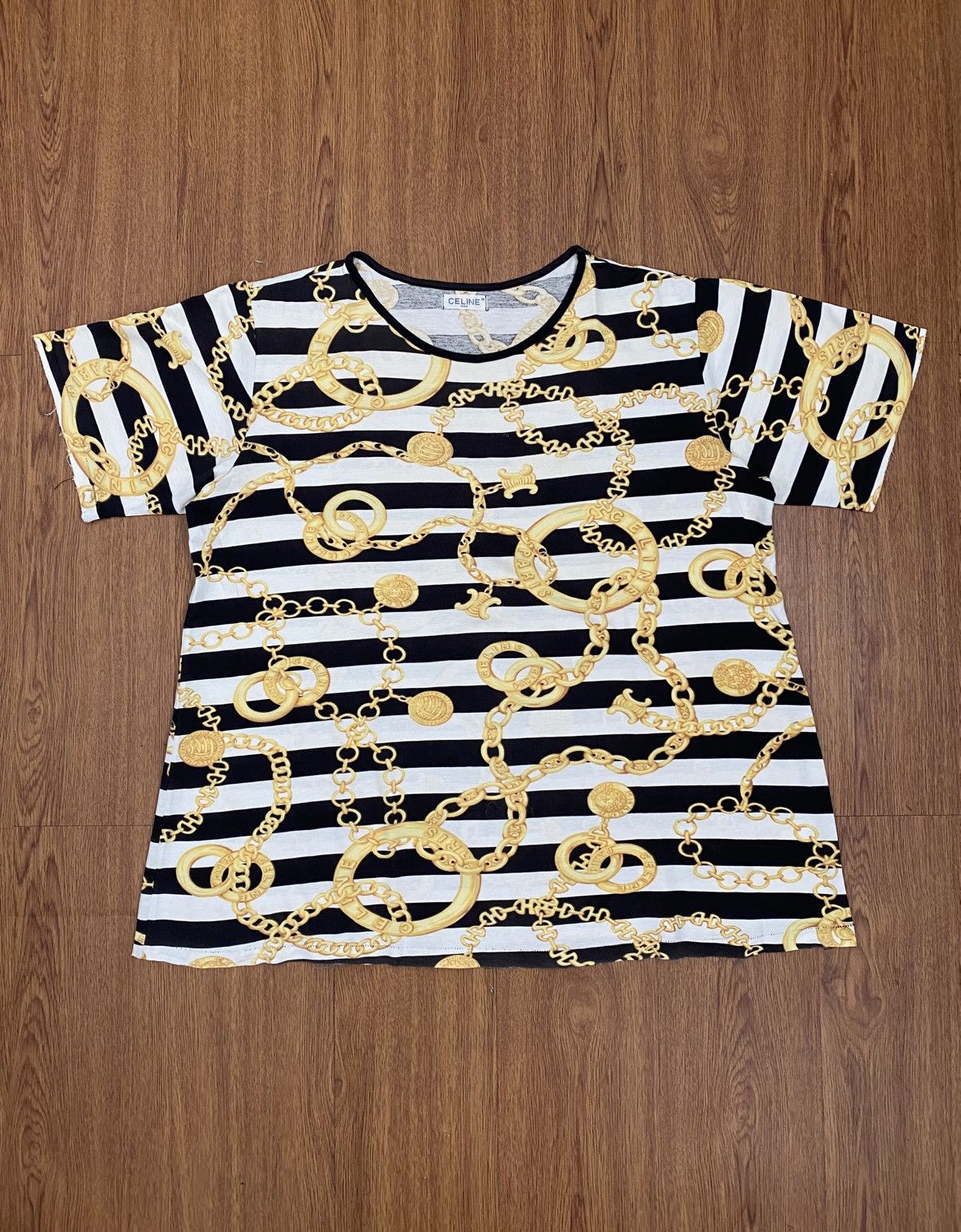 Celine Vintage Celine baroque t-shirt Size US L / EU 52-54 / 3 - 1 Thumbnail