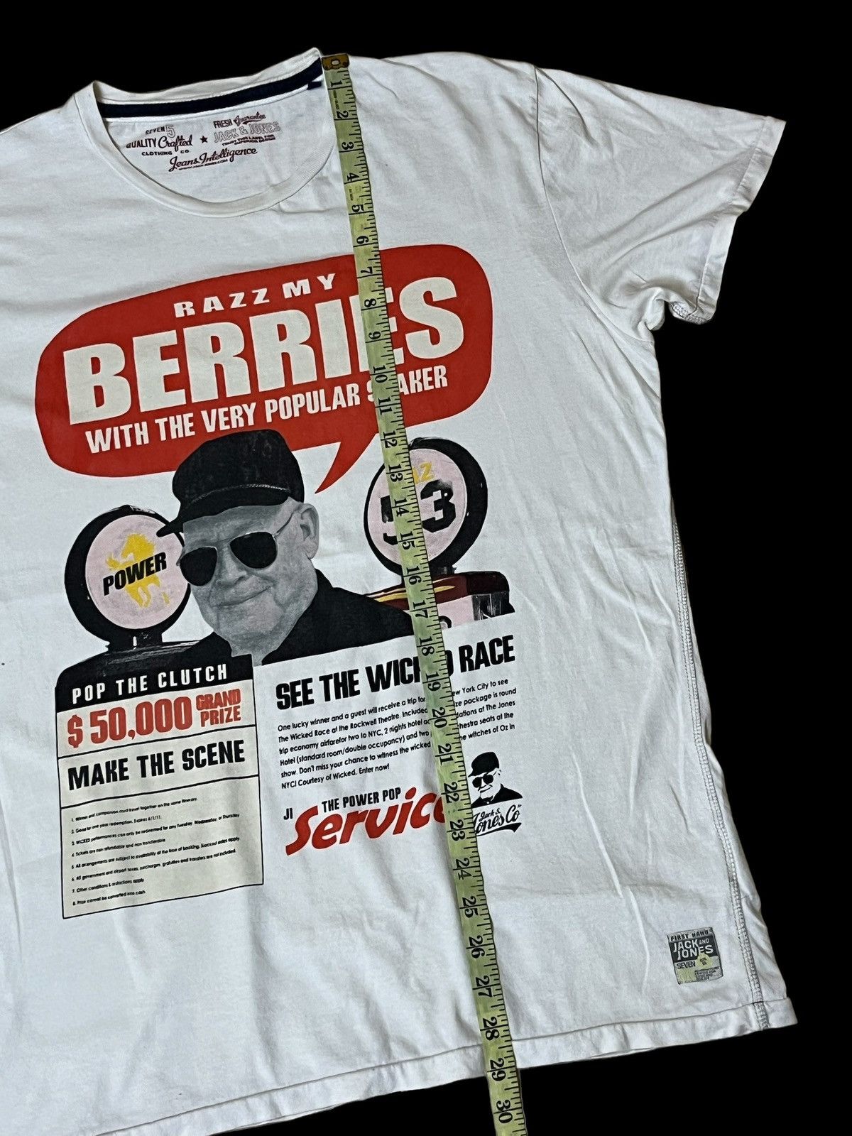 Jack & Jones GRAIL🔥JACK AND JONES “THE POWER POP SERVICE” TEE SHIRT Size US XL / EU 56 / 4 - 8 Thumbnail