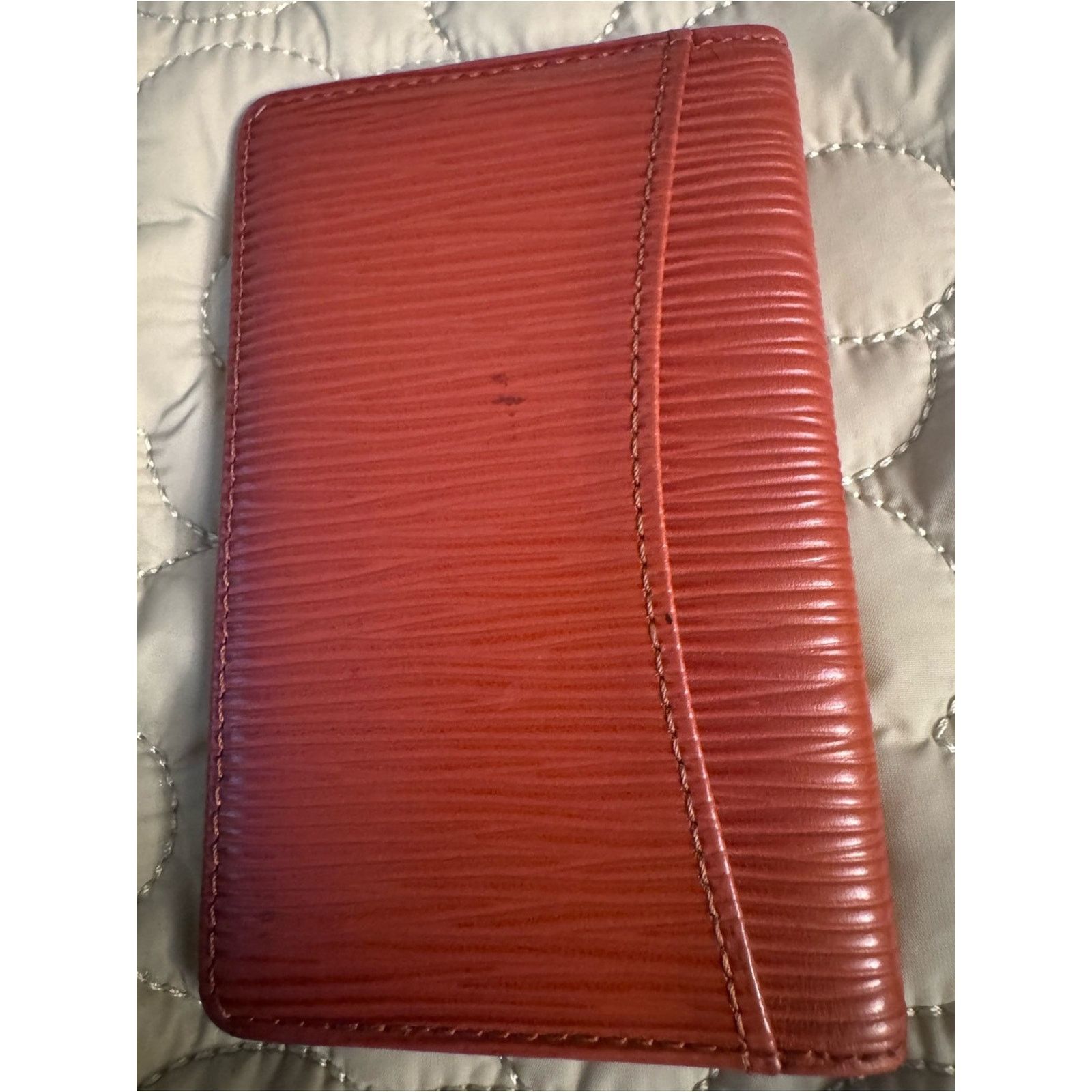 Louis Vuitton Louis Vuitton Epi Leather Pocket Card Holder Camel Brown Size ONE SIZE - 3 Thumbnail