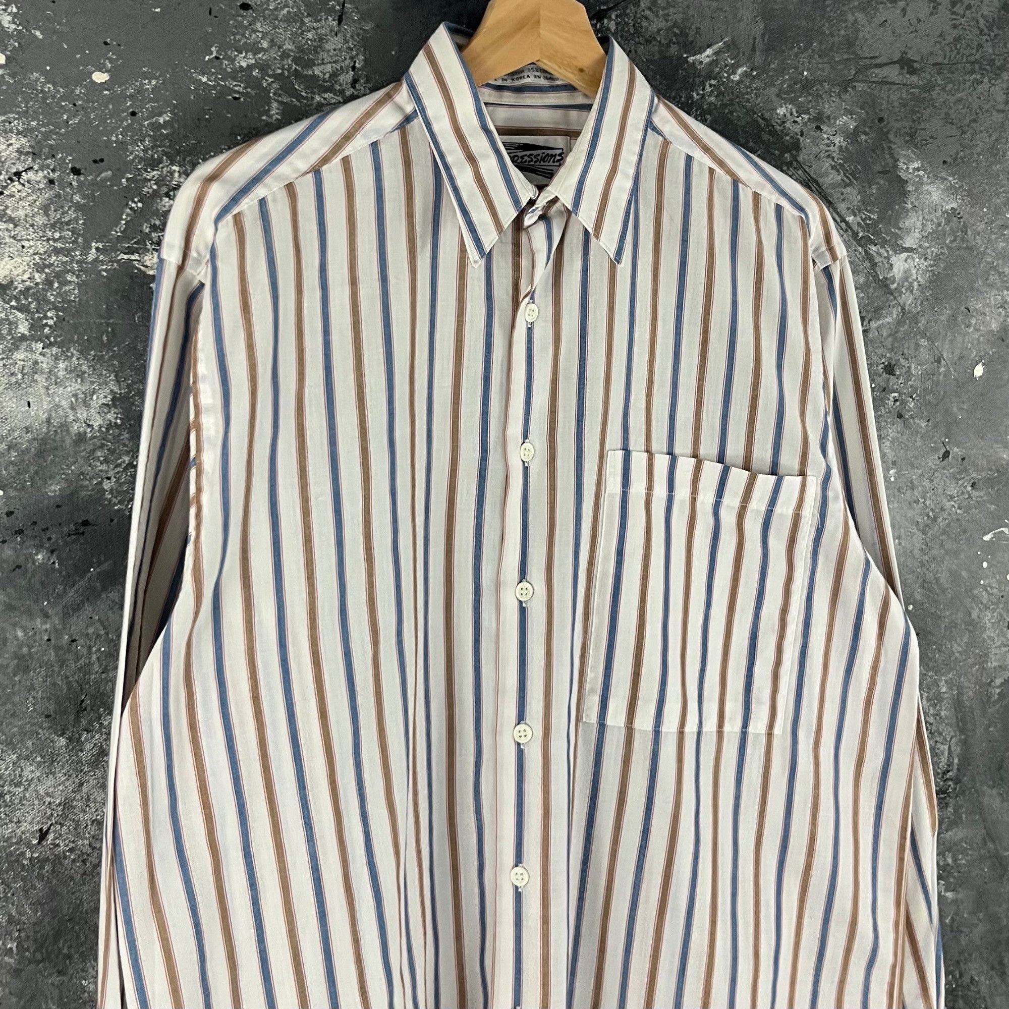 Vintage Vintage 90’s Expressions button shirt Size US M / EU 48-50 / 2 - 2 Thumbnail