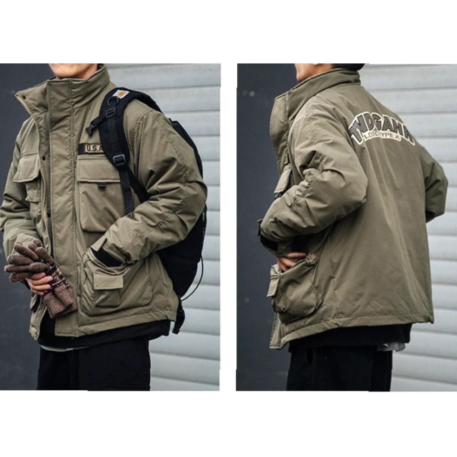 Kapital TendGank U.S. ARMY Jacket Military Style Winter Padded Vintage Korean Kapital L Green Mens 69 cm 60 cm Sleeve 54 cm Height? Size US L / EU 52-54 / 3 - 3 Thumbnail
