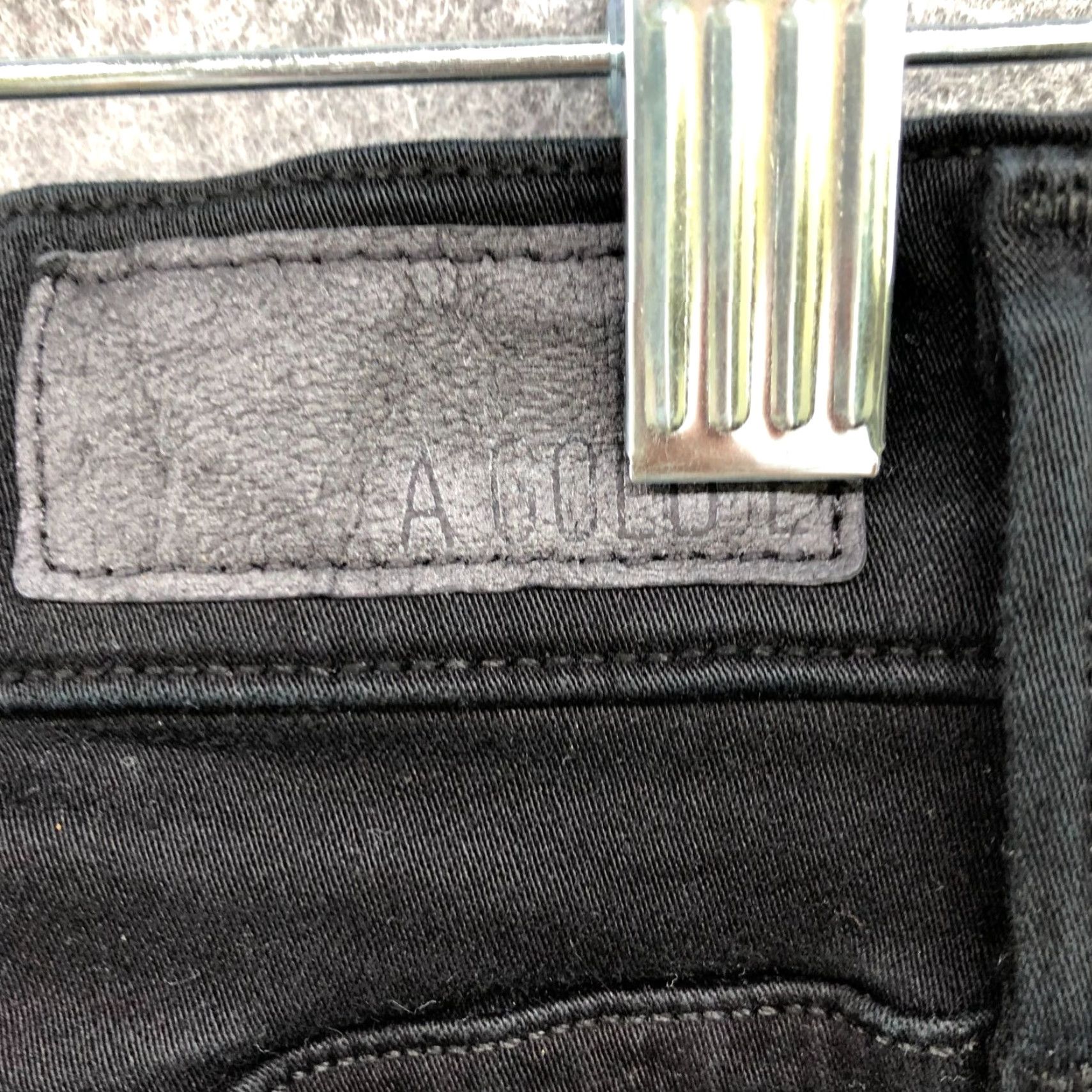 Agolde AGOLDE Sophie Black Jeans Size 26 Distressed High Waisted Womens Skinny Slim Denim 5-Pocket Zip Fly Vintage? (if null) Size 26" / US 2 / IT 38 - 5 Thumbnail