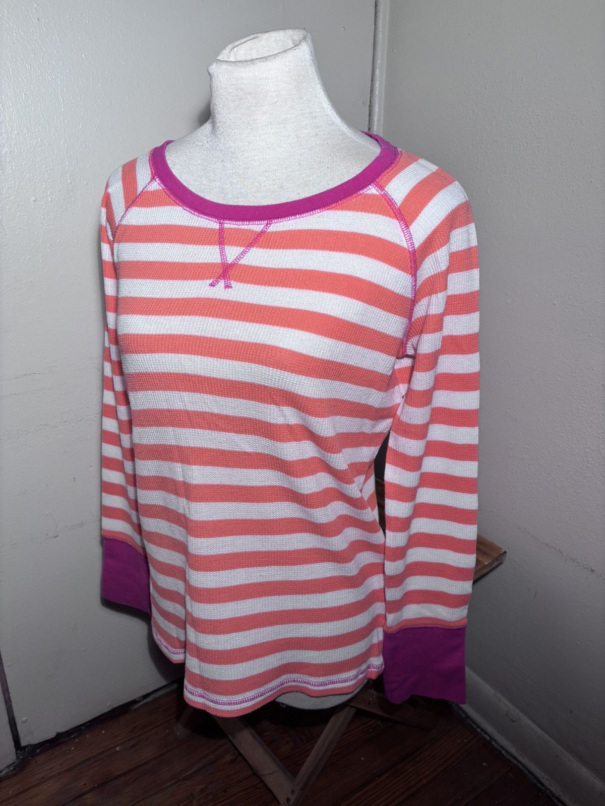 JCPenney JCPenny Thermal Striped Top Size M / US 6-8 / IT 42-44 - 5 Thumbnail