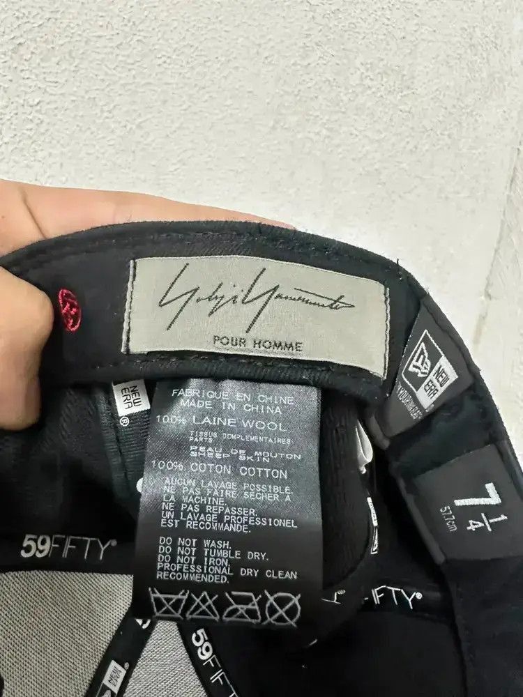 Yohji Yamamoto Sz 7.1/4 Leather Joint Logo Baseball Hat-2505 Size ONE SIZE - 7 Thumbnail