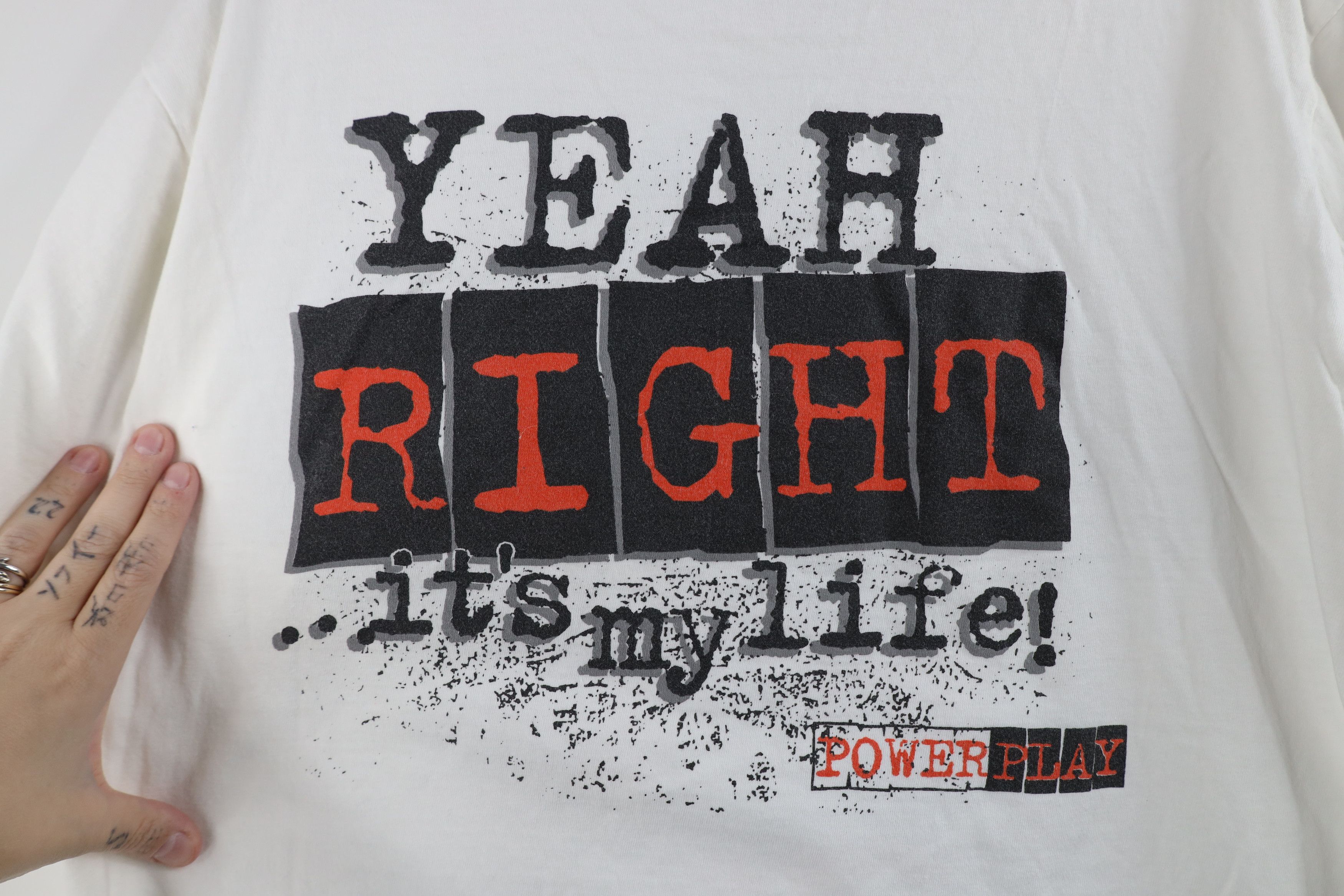 Vintage Vintage 90s Streetwear A Game Yeah Right Basketball T-Shirt Size US L / EU 52-54 / 3 - 9 Thumbnail