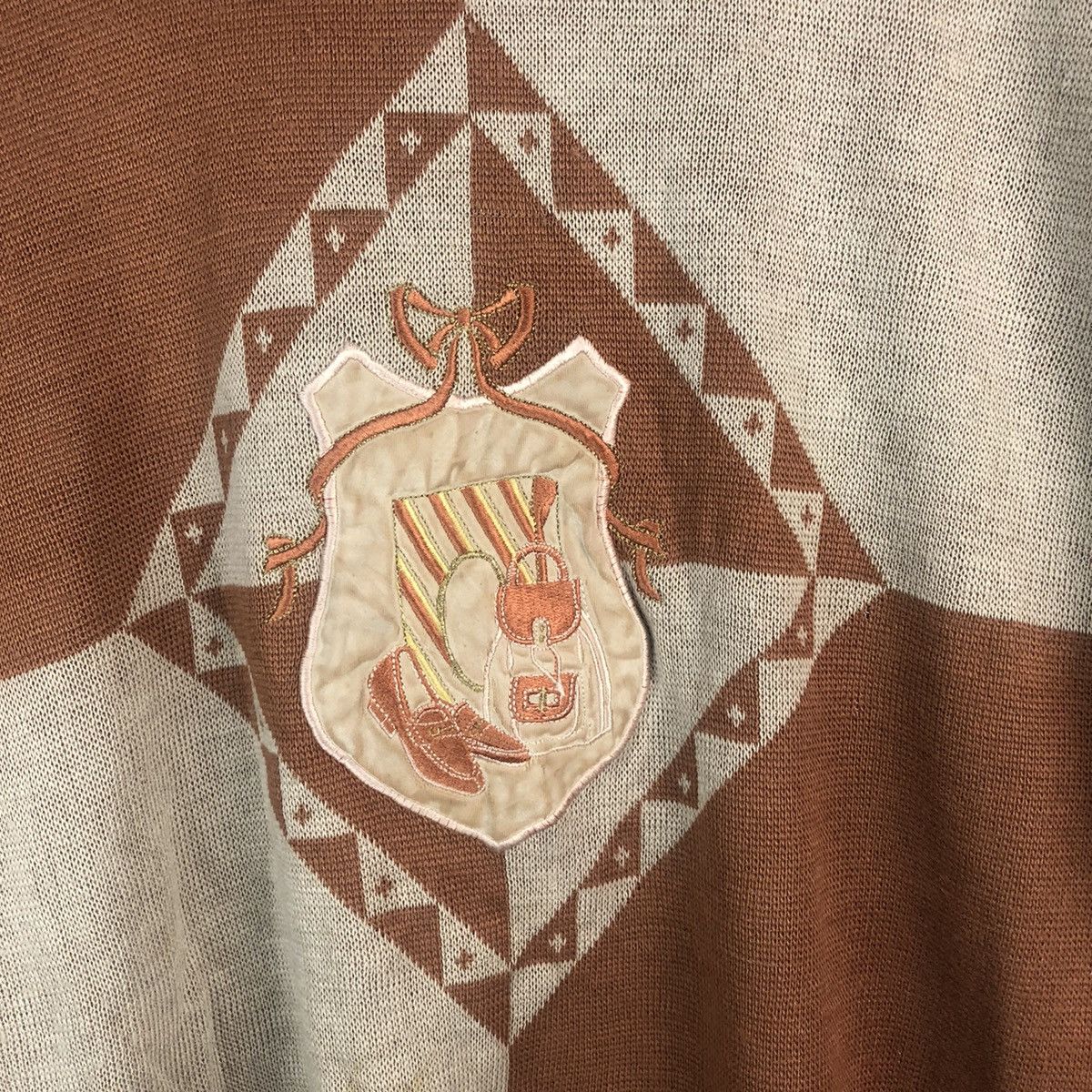 Homespun Knitwear × Japanese Brand DL Main Limne Vintage Brown Knitwear #C536 Size M / US 6-8 / IT 42-44 - 7 Thumbnail