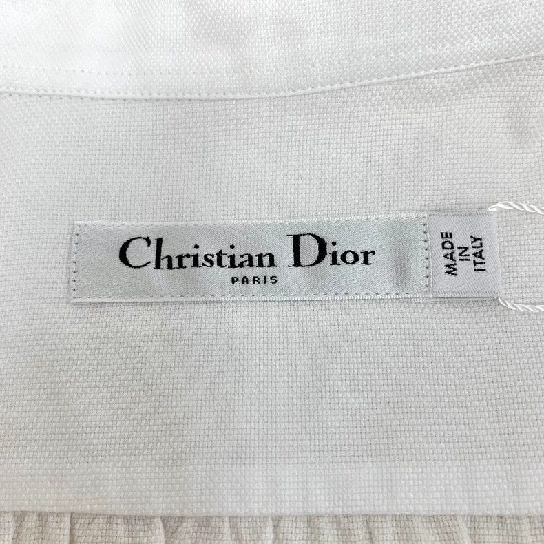 Dior Dior White bee embroidered cotton lapel long-sleeved shirt Size S / US 4 / IT 40 - 7 Thumbnail
