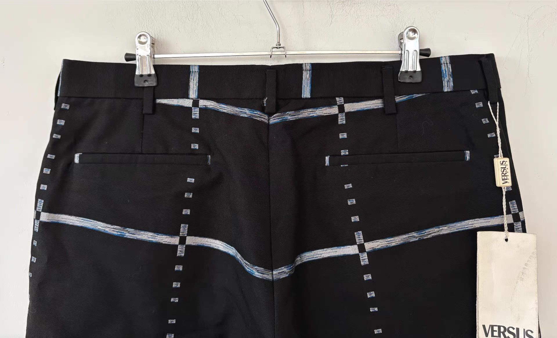 Versace Versus Versace Men's Black Check Trousers。Ｑ21 Size US 36 / EU 52 - 5 Thumbnail