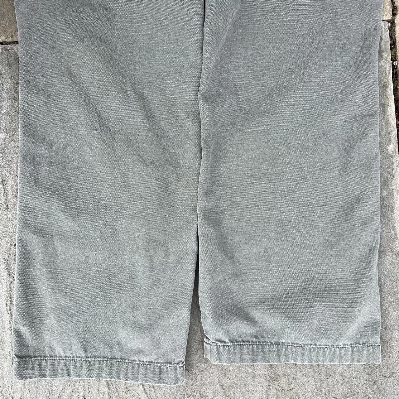 Dockers Y2K Pale Olive Green Canvas Utility Work Pants Size US 36 / EU 52 - 7 Thumbnail