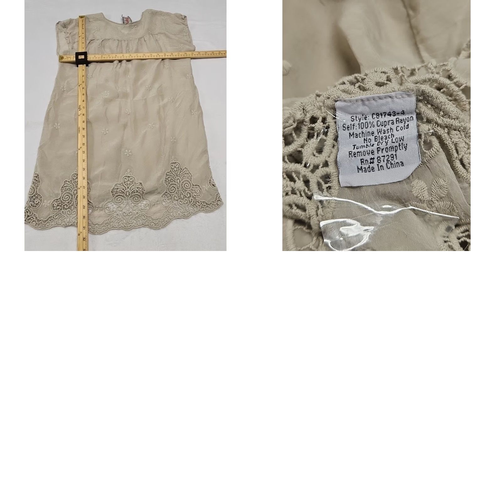 Johnny Was Johnny Was Cupra Rayon Embroidered Blouse Small Cream Boho Cottagecore Tunic Blouse Women S Cupro Voile Floral Embroidered Size S / US 4 / IT 40 - 8 Thumbnail