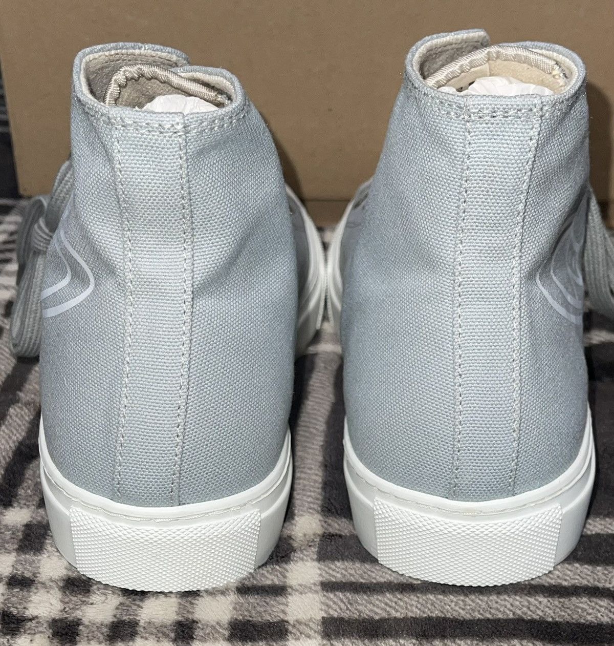 Vivienne Westwood LAST DROP EVER Blue Plimsoll High Top Sneakers Size US 10 / EU 43 - 5 Thumbnail