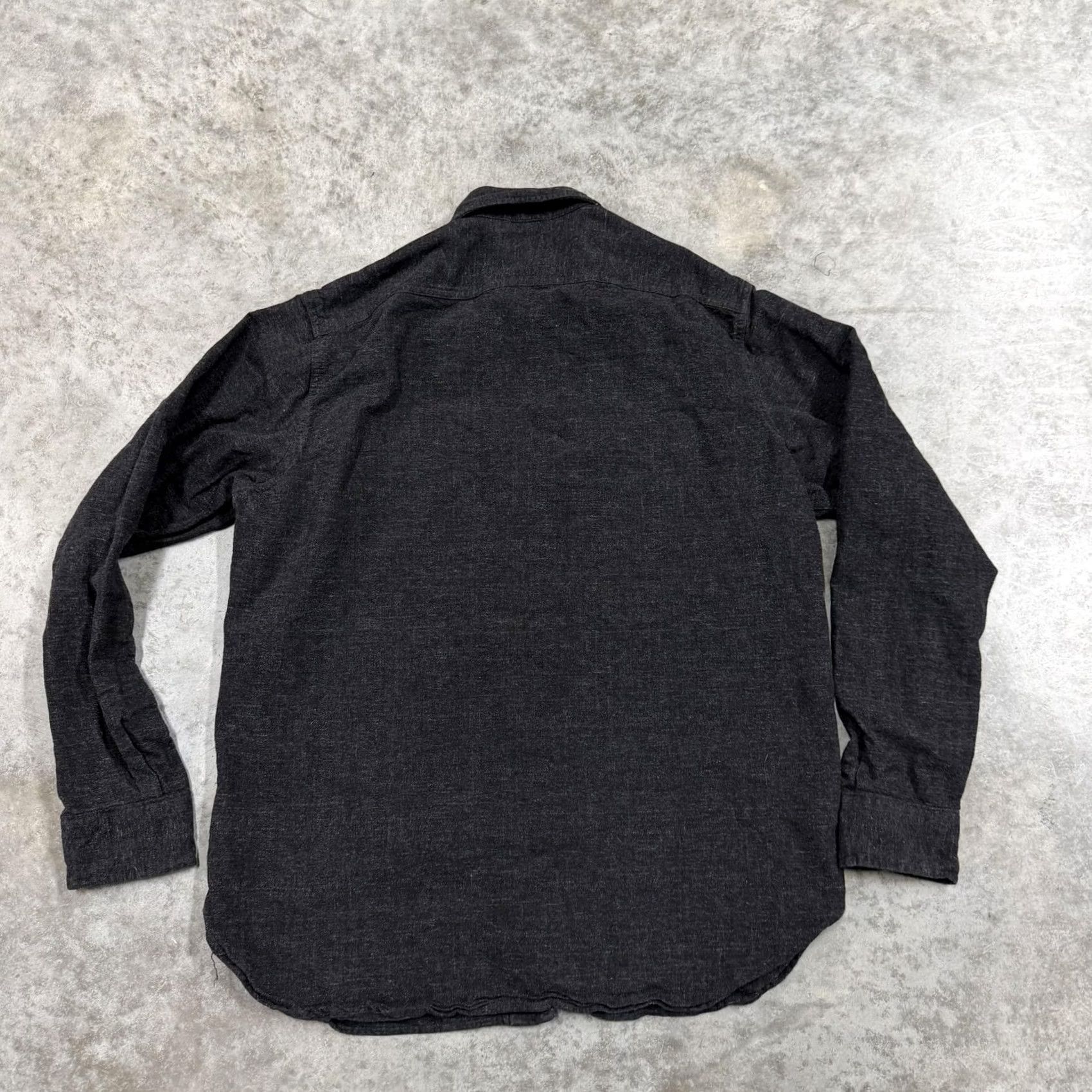 Polo Ralph Lauren Polo Ralph Lauren Shirt Mens Medium Gray Solid Flannel Button Long Sleeve Casual Size US M / EU 48-50 / 2 - 5 Thumbnail