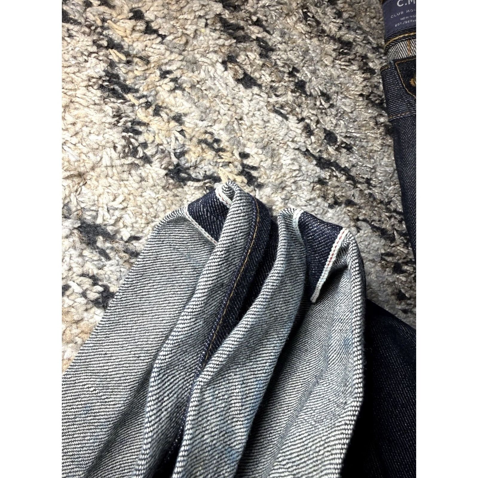 Club Monaco VINTAGE? CLUB MONACO Jeans Slim Indigo Dark Selvedge Denim 33x32 RARE SAMPLE Mens Slim Straight Blue Jeans 32 Inseam Regular Size 33 Size US 33 - 2 Thumbnail