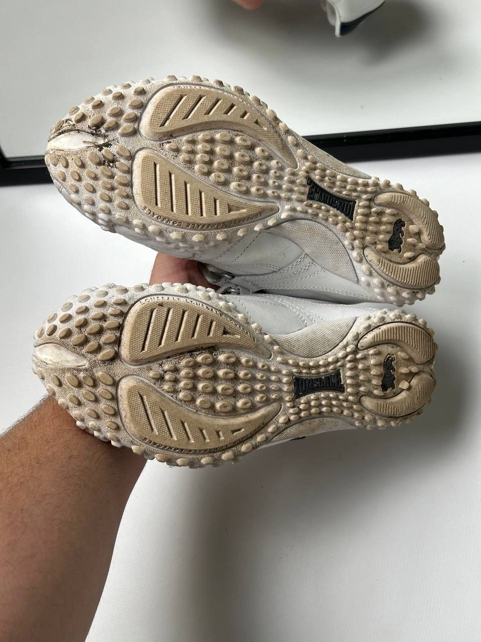 Lonsdale 🔥Vintage Lonsdale Mostro Puma Vibe White Leather Shoes Size US 7 / EU 40 - 5 Thumbnail