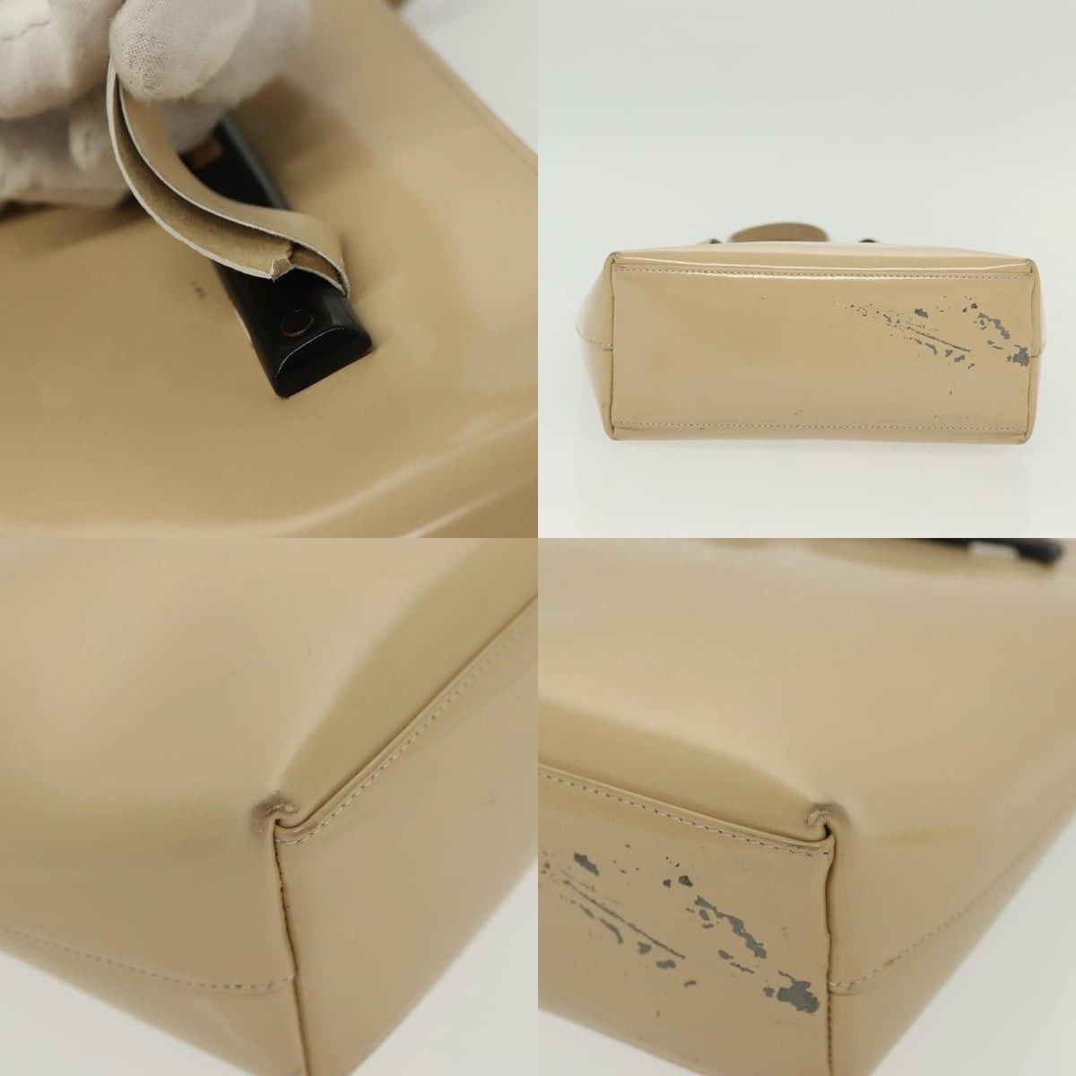 Gucci GUCCI Handbag Patent Leather Beige 000 2058 0558 0 Size ONE SIZE - 10 Thumbnail