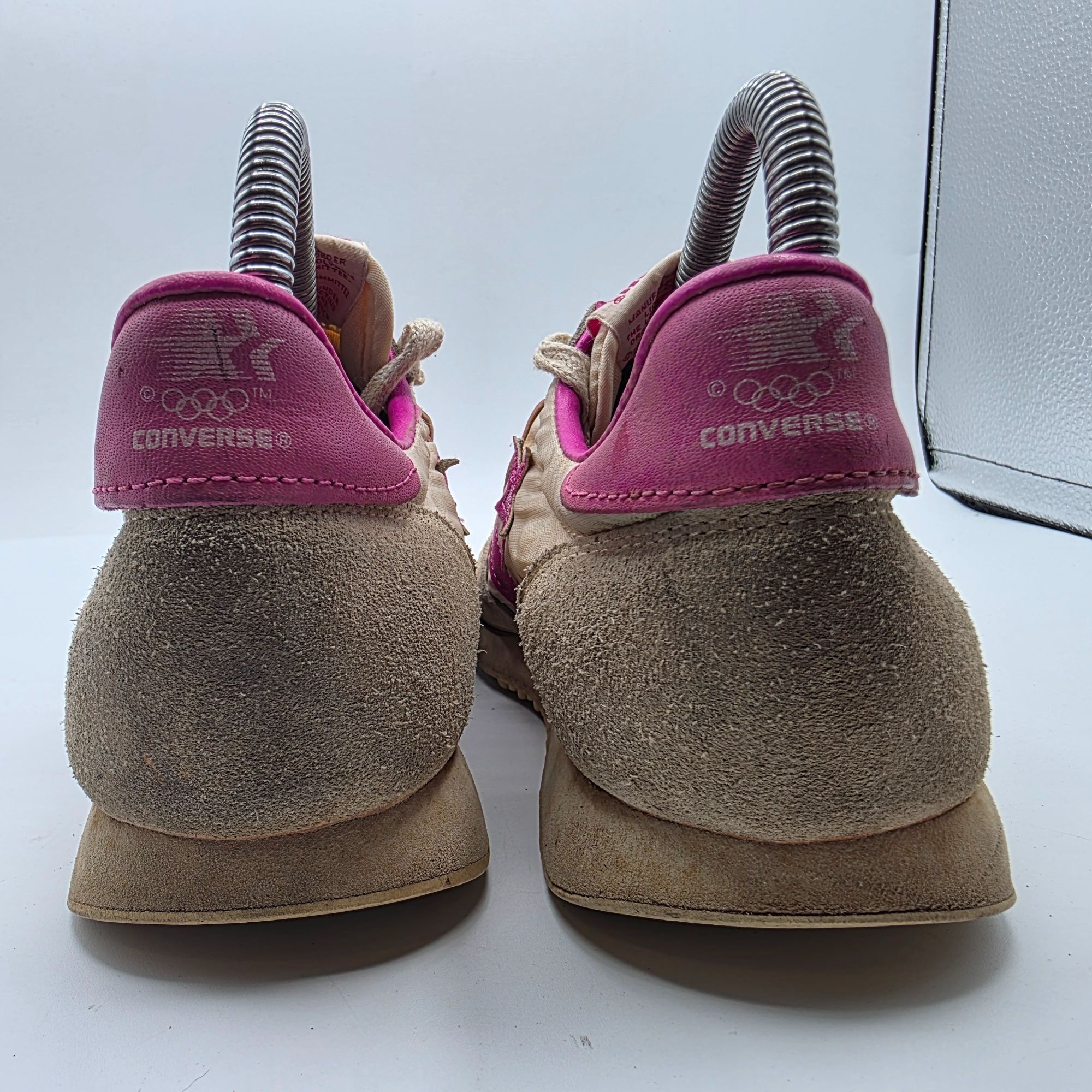 Converse Vintage 80's Converse Womens Size 5.5 Beige Pink Sneaker Sho Size US 5.5 / IT 35.5 - 6 Thumbnail