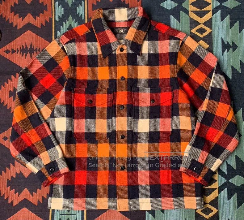 RRL Ralph Lauren RRL Ralph Lauren Pictorial style 100% wool multi bag workw Size US L / EU 52-54 / 3 - 3 Thumbnail