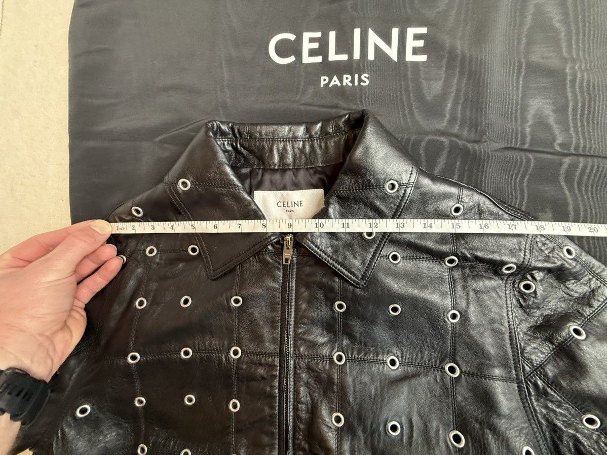 Celine $7k 🤑 FW22 Celine studded eyelet patchwork blouson jacket Size US M / EU 48-50 / 2 - 8 Thumbnail