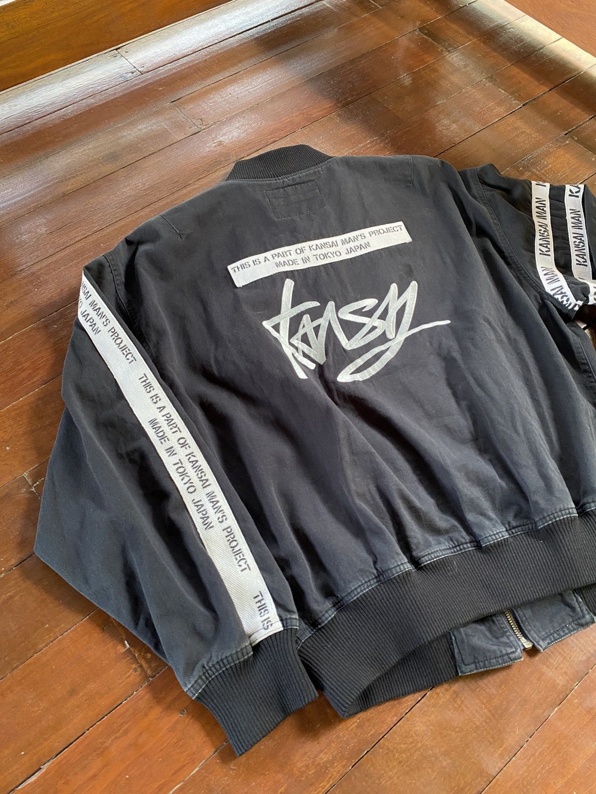 Kansai Yamamoto 🇯🇵90s Kansai Man Project Bomber Jacket Size US L / EU 52-54 / 3 - 10 Thumbnail