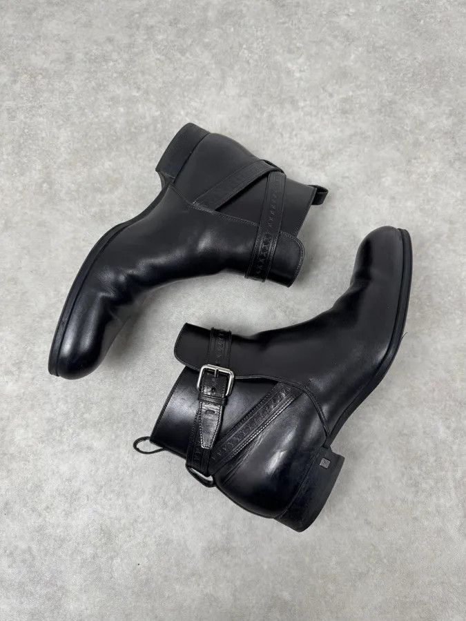 Louis Vuitton Louis Vuitton Black Leather Ankle Boots Size US 8.5 / EU 41-42 - 7 Thumbnail