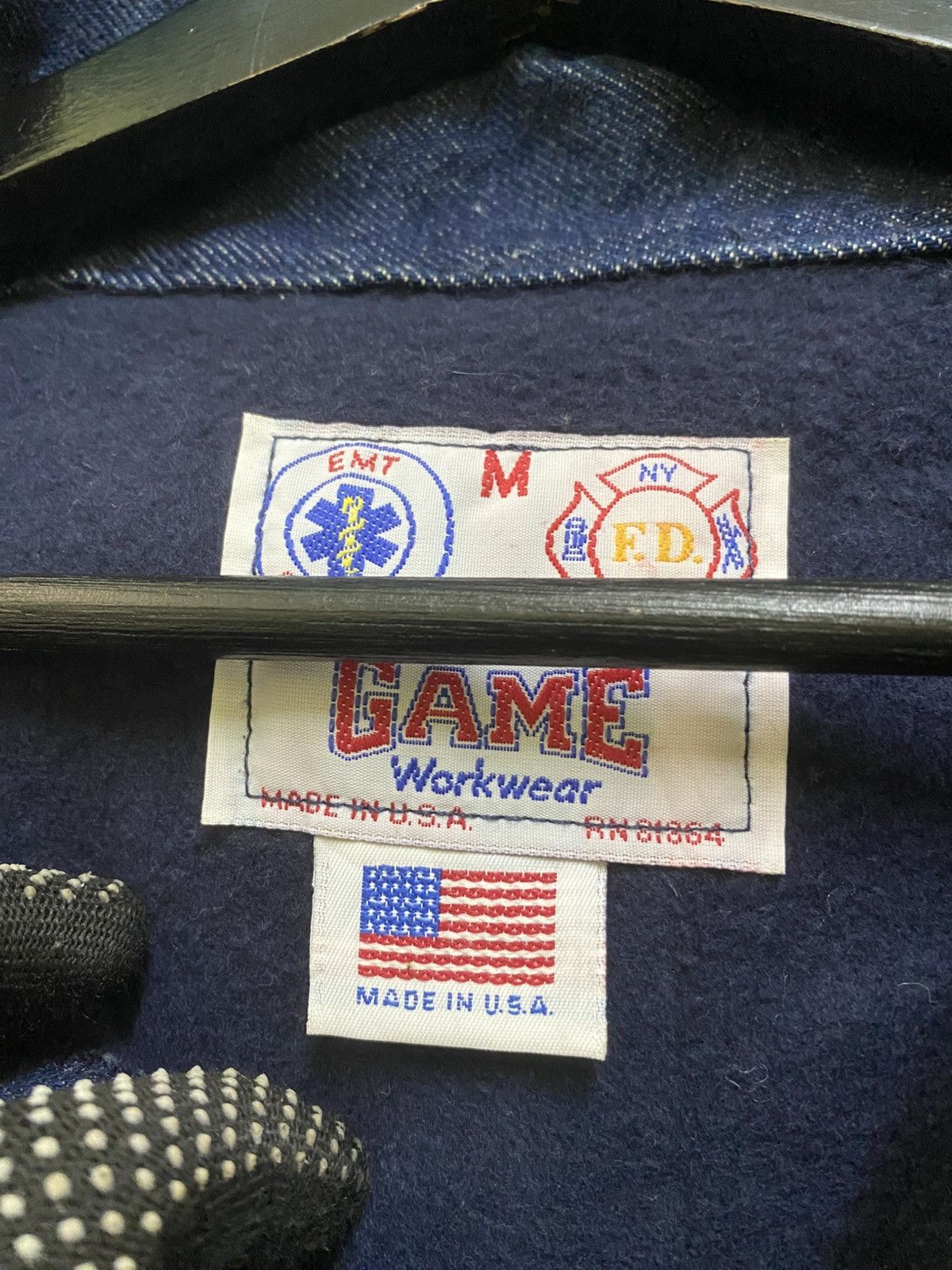 Vintage Vintage FDNY GAME Workwear Navy Half-Zip Sweatshirt Size US M / EU 48-50 / 2 - 8 Thumbnail