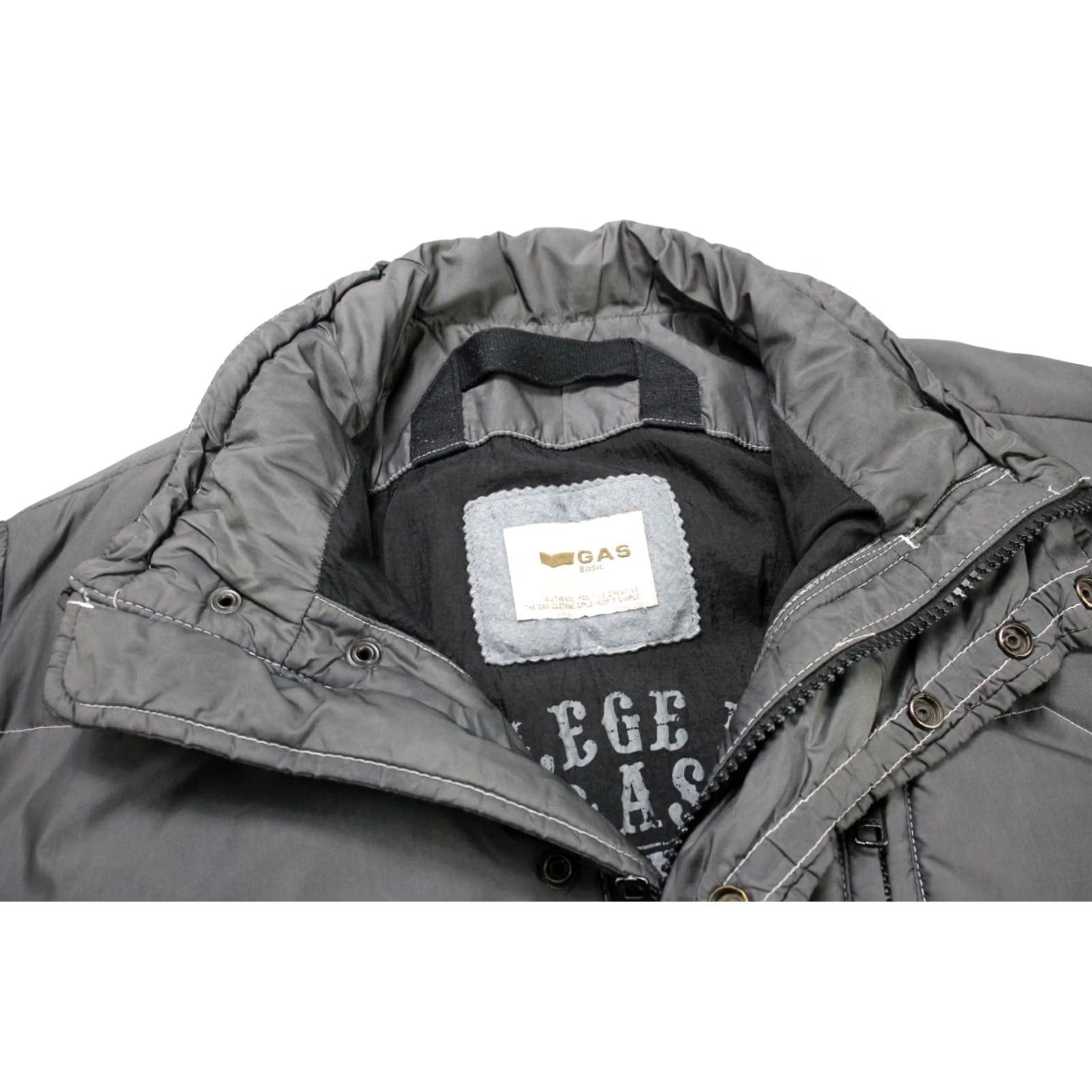 GAS GAS Pure Duck Down Jacket Men's LARGE Quilted Bomber Insulated Ribbed Trims Size US L / EU 52-54 / 3 - 5 Thumbnail