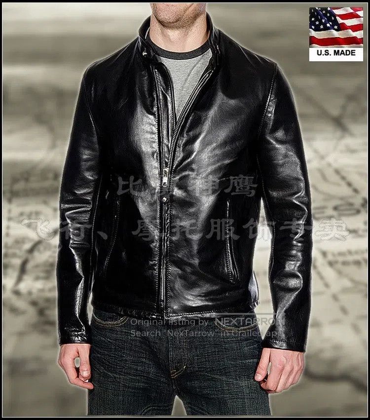 Schott Schott 654 wax cowhide leather coat Size US L / EU 52-54 / 3 - 2 Thumbnail